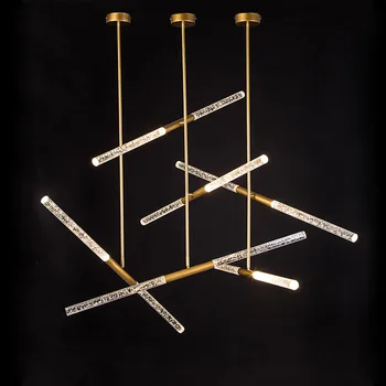 

modern art led bubble crystal pendant light sitting room dining-room villa bar droplight