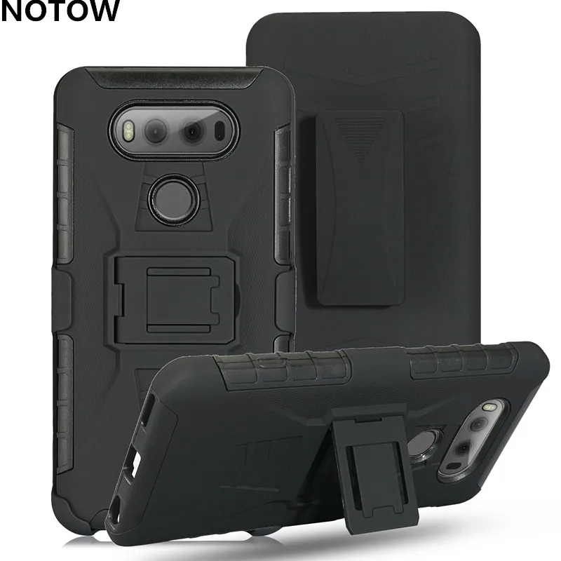 

NOTOW 3 in 1 Hybrid Military Armor Kickstand Cover Case For LG G5/G6/G7/V20/K10-2018/G8ThinQ/For LG Stylo 4/QStylus