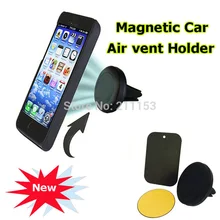 100 шт./лот мобильный телефон Магнитный Автомобиль Air Vent держатель для iphone6 7 6S плюс Samsung Galaxy Note3 HTC MIUI смартфон магнит крепление