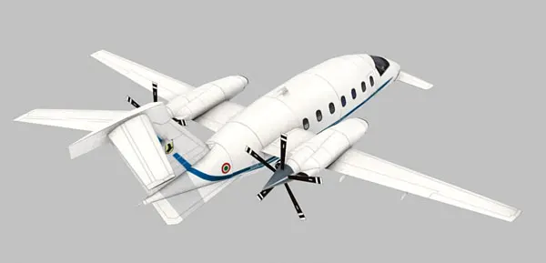 1: 72 Biacho Avanti P180 Private Jet 3D Бумажная модель Сделай Сам игрушка