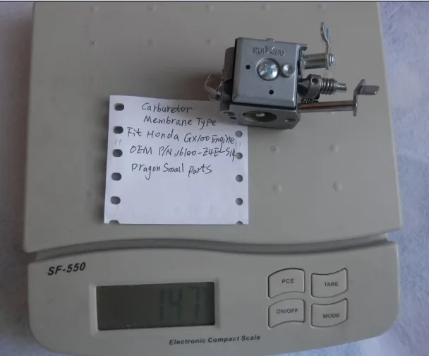 CARBURETOR MEMBRANE TYPE HONDA GX100 11