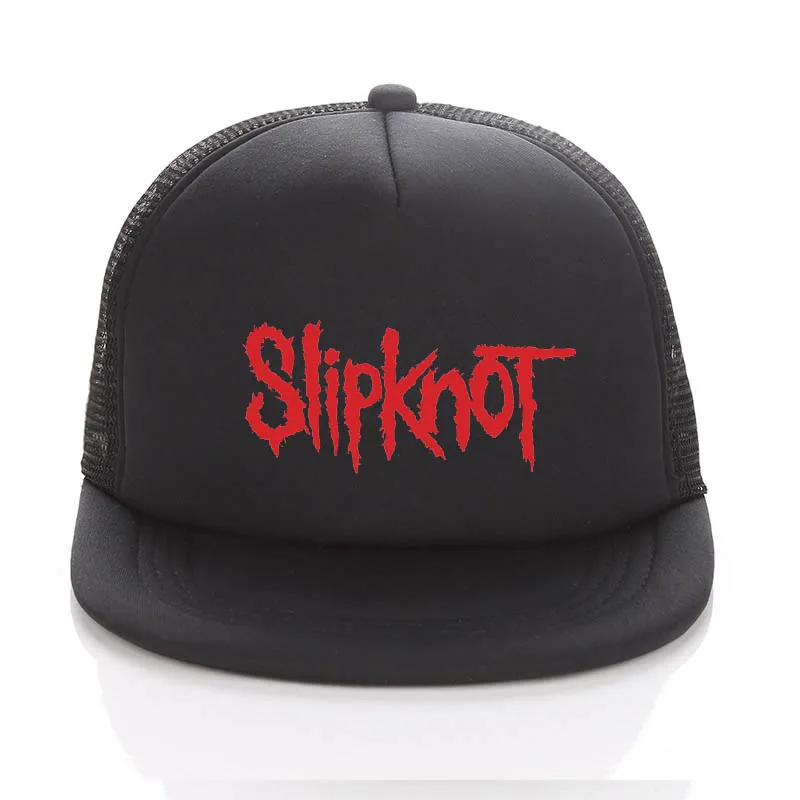 Бейсболка SLIPKNOT, летняя сетчатая бейсболка с принтом в стиле рок, остроконечная Кепка Для Взрослых, Детская кепка с изогнутыми полями, солнцезащитная Кепка, размер s для детей - Цвет: 4