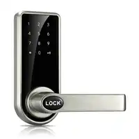 Smart Touch Screen Electronic Door Lock Password, 4 Cards, 2 Keys, Digital Code ID Card Keyless Latch Bolt Lock OS8818