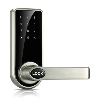 

Smart Touch Screen Electronic Door Lock Password, 4 Cards, 2 Keys, Digital Code ID Card Keyless Latch Bolt Lock OS8818