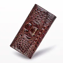 Crocodile font b Women b font font b Wallets b font Vintage Genuine font b Leather