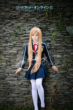 Espada de Arte En Línea Asuna Cosplay traje de Uniforme Escolar cosplay traje de Halloween Navidad Insignia + Falda + Blusa + Coat