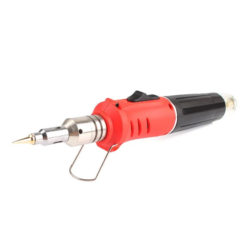 10 in 1 HS- 1115K Self-Ignition Gas Soldering Iron Cordless Welding Torch Kit Tool  Quality Ignition Butane Gas Soldering Iron