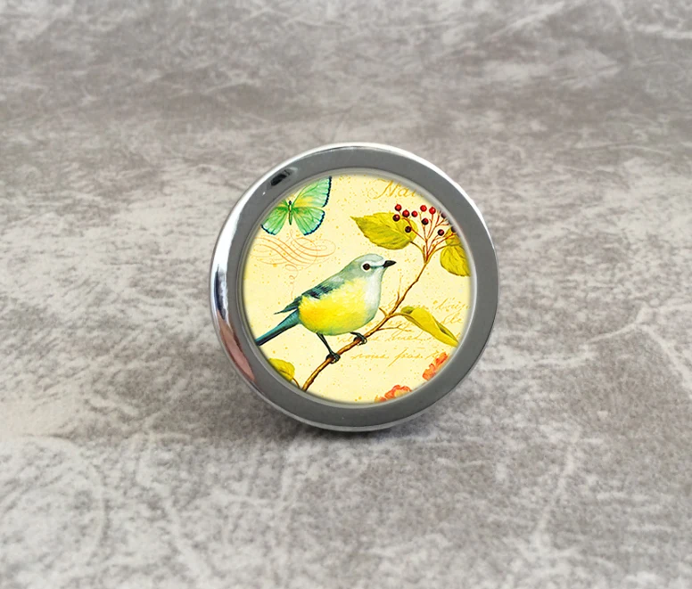 

Little Birds Knobs Cupboard Knobs / Handmade Drawer Knobs Dresser Pulls Handles / Kitchen Cabinet Knobs Furniture Hardware