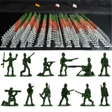 100pcs/set Military Plastic Toy Soldiers Army Men Figures 12 Poses Gift Toy Model Action Figure Toys For Children Boys assembled building block mediaeval castle soldiers model war military knights plastics figures toy diy toy for boys