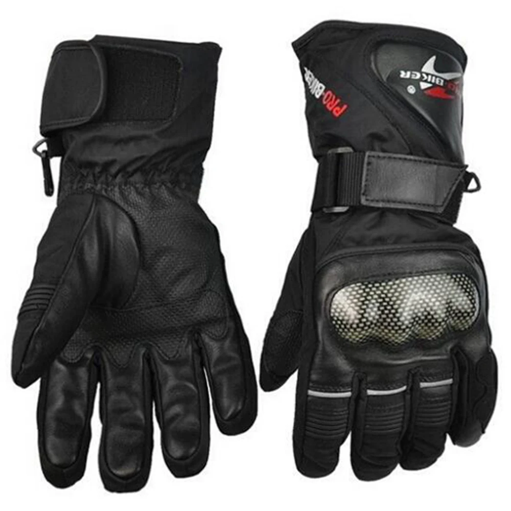 Зимние водонепроницаемые кожаные перчатки мотоциклетные перчатки ветрозащитные защитные снаряжение спортивные гоночные мотокроссы перчатки luvas