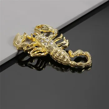 

1* Creative Scorpion Silver 3D Metal Decor Car Sticker Emblem Decal Truck Latest Car Stickers Silver/Gold Car Styling Auto Parts