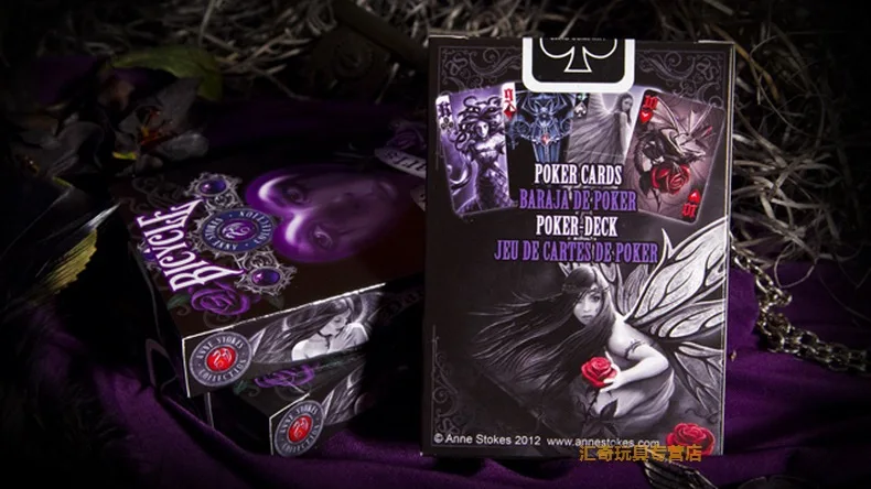 1pcs Bicycle Anne Stokes v2 Deck Magic Card Playing Card Poker Close Up Stage Magic Tricks for Professional Magician Free Ship 1pcs Bicycle Anne Stokes v2 Deck Magic Card Playing Card Poker Close Up Stage Magic Tricks for Professional Magician Free Ship