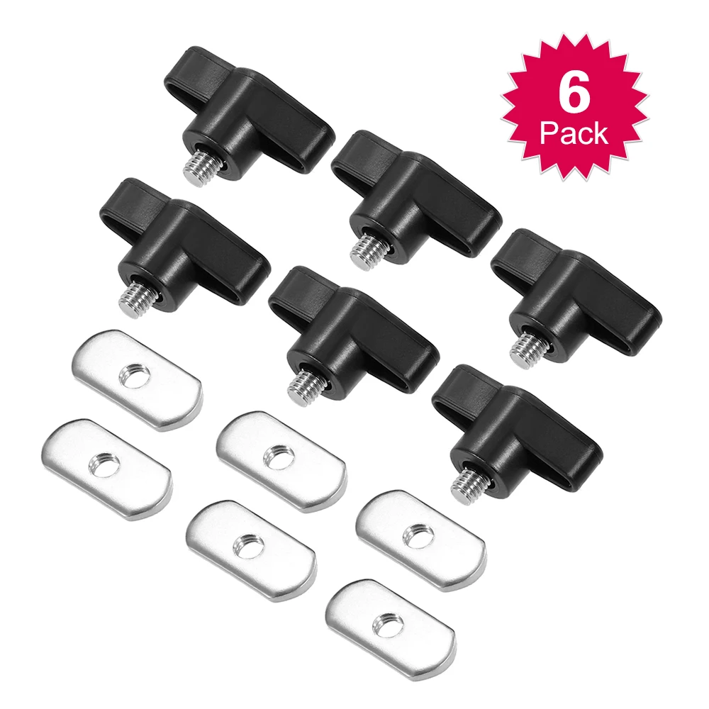 

6 Sets Kayak Screws Nuts Hardware for Rail Canoe Kayak Track Mounting System Fishing Boat Accessories