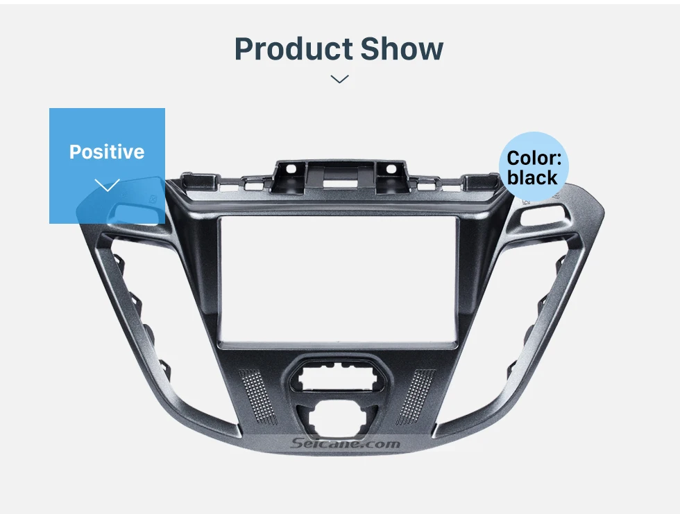 Seicane 2Din автомобильный Радио фасции рамка Крышка отделка комплект приборной панели для Ford Transit Пользовательские 2013