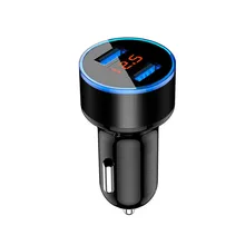 Автомобильный bluetooth-комплект 3.1A двойной USB светодиодный дисплей автомобильное зарядное устройство Автомобильный адаптер быстрого зарядного устройства для телефона планшета gps автомобильные аксессуары