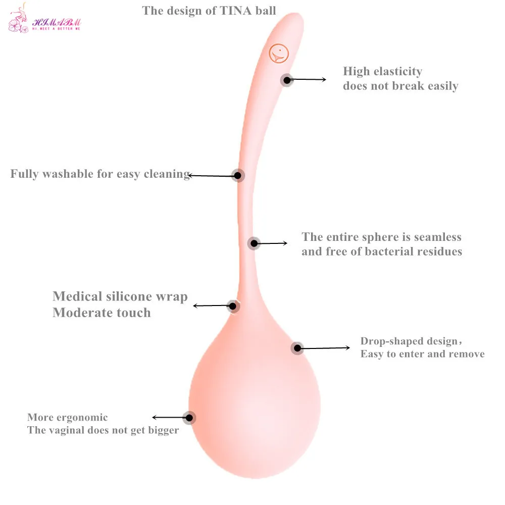 HIMABM женский вес Кегеля вагинальная гантель Нефритовое яйцо тазового пола мускулы Бен Ва мяч yoni яйцо