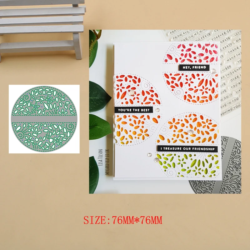 

Flower circle Metal Cutting Dies Craft Album Dies Scrapbooking New 2019 Dies Embossing Stencils Paper Card Making