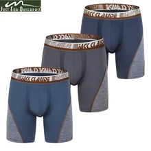 Новинка, мужские трусы-боксеры, быстросохнущие, дышащие, впитывают пот, нижнее белье для фитнеса, удобные, износостойкие, эластичные, длинная домашняя одежда