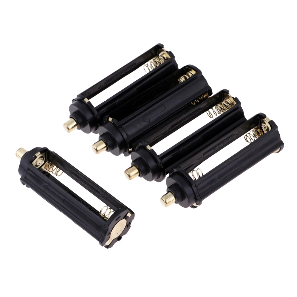 

Perfeclan 5pcs 3AAA Battery Holder Case Box For Flashlight Torch Lamp Light Adapter for Outdoor Camping Hiking Tools
