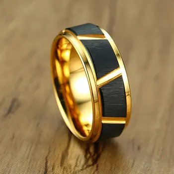 

Ataullah Pure Tungsten Carbide Ring Simple Personality Black Stone Rings Punk Gothic Jewelry for Man Anniversary Gift RW054