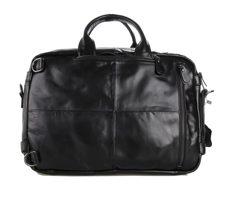 Многофункциональный модный мужской портфель из натуральной кожи, деловая сумка, 15 дюймов, портфель для ноутбука, сумка-тоут, сумка, сумка для бизнеса, чехол для офиса
