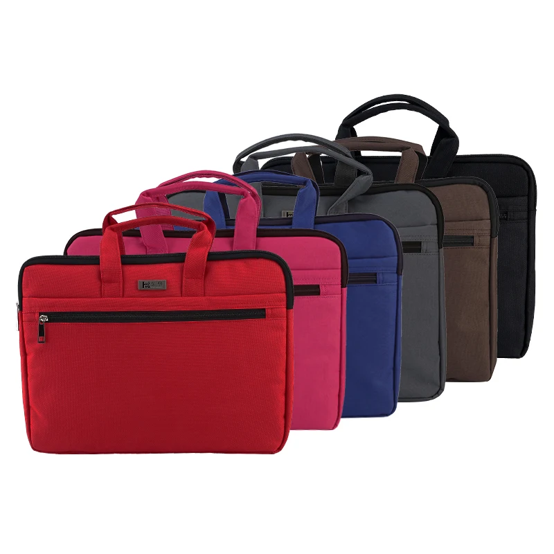 

Hand-held Oxford Document Bag A4 Briefcase for Men and Women Office Canvas Waterproof Conference Leisure Fashion Files Folder