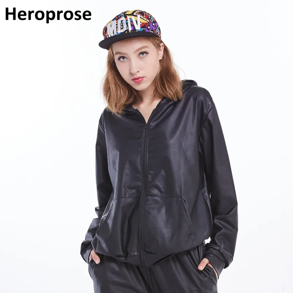 

Spring Autumn Kids Audlt Jazz bomber Jacket Stage Performance Wear matte black paillette feminina casaco Hip Hop dance coat