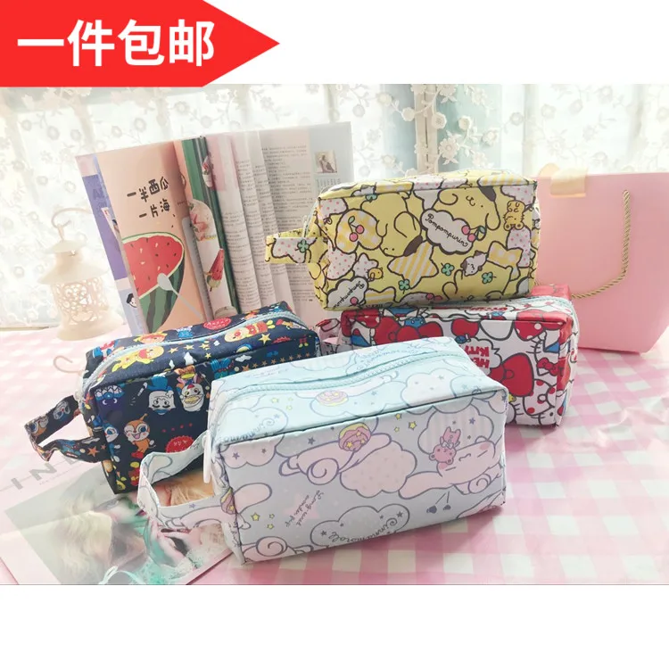 

IVYYE 20CM Cinnamoroll KT Cat Fashion Anime Cosmetic Bags Oxford Zipper Travel Makeup Bag Storage Pouch Wash Toiletry Girl New