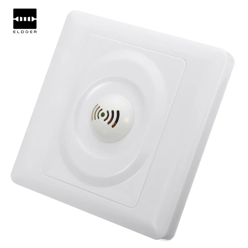 

Electric Home 250V Wall Mount Smart Voice Control Light Sensor Switch Sound & Light Controlled Delay Sensors 86X86X30mm