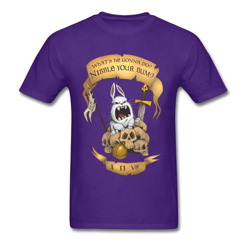 Killer Rabbit Tops Tees 2018 New Fashion O-Neck Casual Short Sleeve 100% Cotton Fabric Men Tshirts Customized Tee-Shirts Killer Rabbit purple