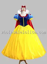 Halloween Princess Snow White Adult Cosplay Costume with Cloak Cosplay Dress