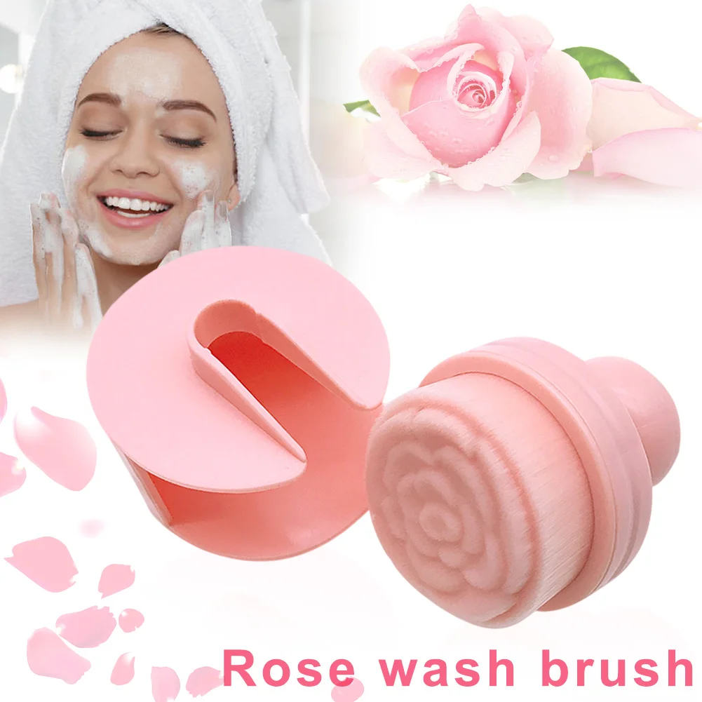 

Rose Shaped Cleaning Brush with Holder for Smoothing and Glowing Skin SK88