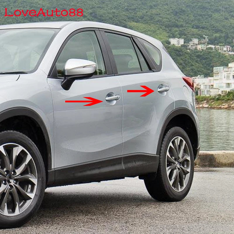 

New Chrome Car Door Handle Cover Trim Car Styling Accessories For Mazda 2 3 6 Cx-5 2012 2013 2014 2015 2016 2017