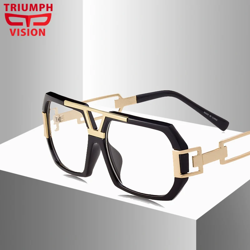 

TRIUMPH VISION Eyewear Frames Men Optical Myopia Clear Lens Glasses Frame Male Hipster Spectacle Frame Big Eyeglasses Men Brand