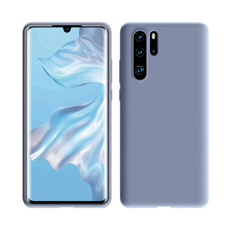 Яркий мягкий жидкий силиконовый чехол для Huawei P30 P20 Mate 20 lite Pro Nova 3 4 для Honor 8X 8A Y5 Y6 Y7 Pro P Smart Plus