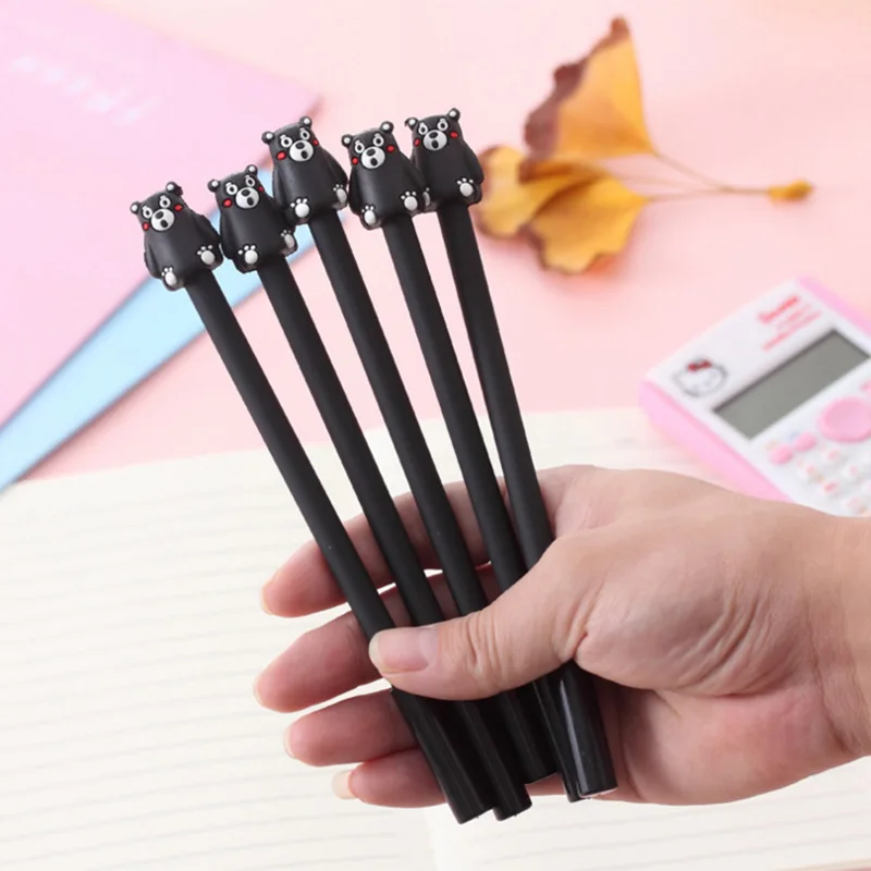 

1 PCs Korean cartoon styling Super Meng Xiongben bear neutral pen cute bear soft glue Student office Supplies