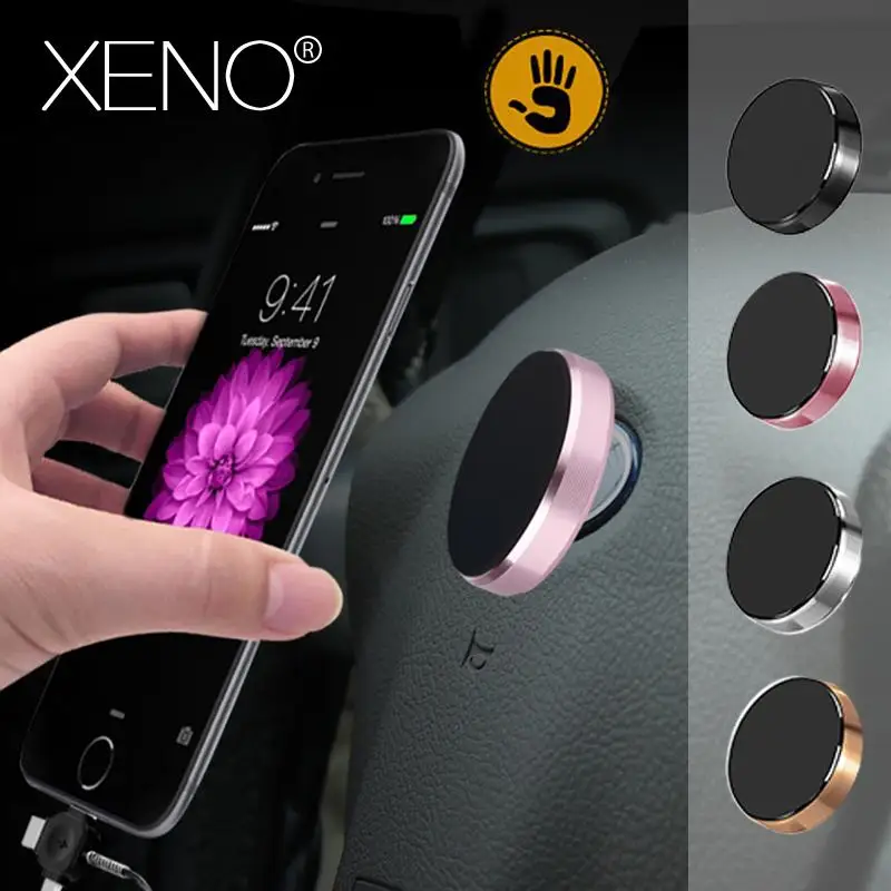 ultra-thin metal finger Ring Universal In Car Magnetic Dashboard Phone Mount Holder Stand For Samsung For Iphone X Strong Magnet