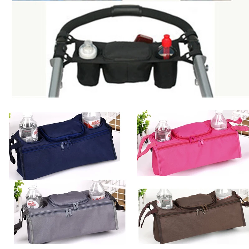 

Baby Stroller Organizer Bag Safe Console Tray Yoyo Yoya Pram Hanging Bags Bottle Cup holder kinderwagen poussette Accessories