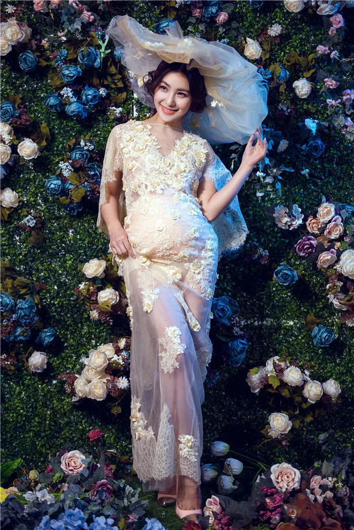Maternity Women Photography Props Maxi Maternity Gown Pregnant Lace Dress Fancy Shooting Photo Pregnant Dress Maternity Women Photography Props Maxi Maternity Gown Pregnant Lace Dress Fancy Shooting Photo Pregnant Dress