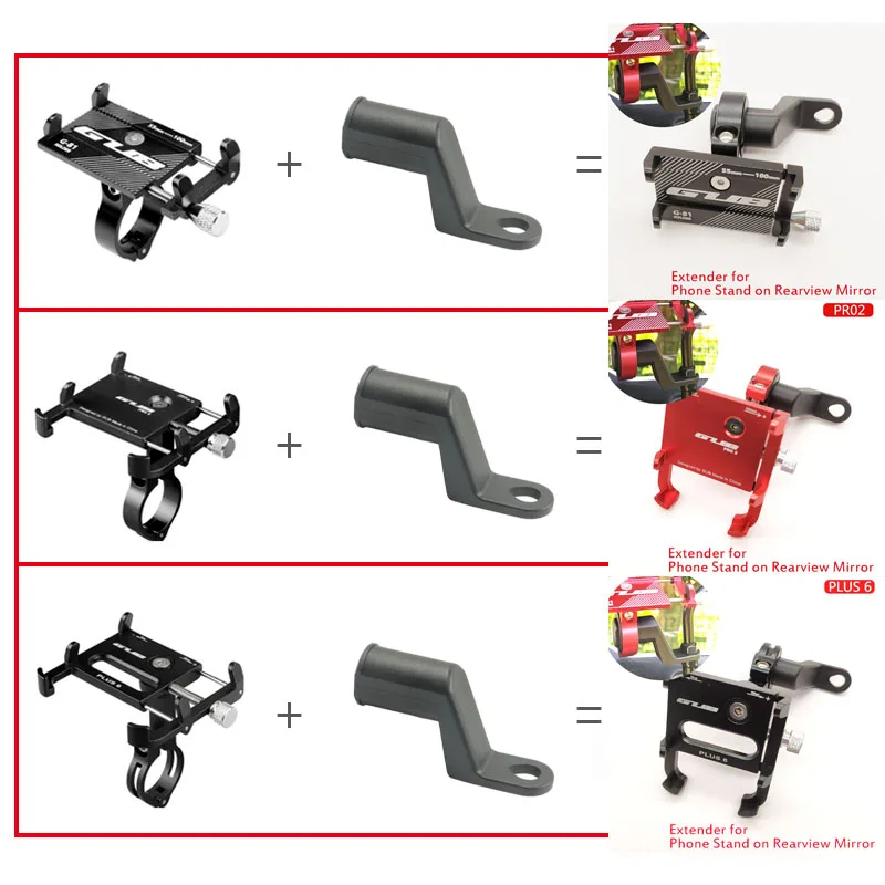  360 Rotating Mobile Phone Holders Stands Bike bicycle motorcycle Mobile phone holder gub Plus 9 for