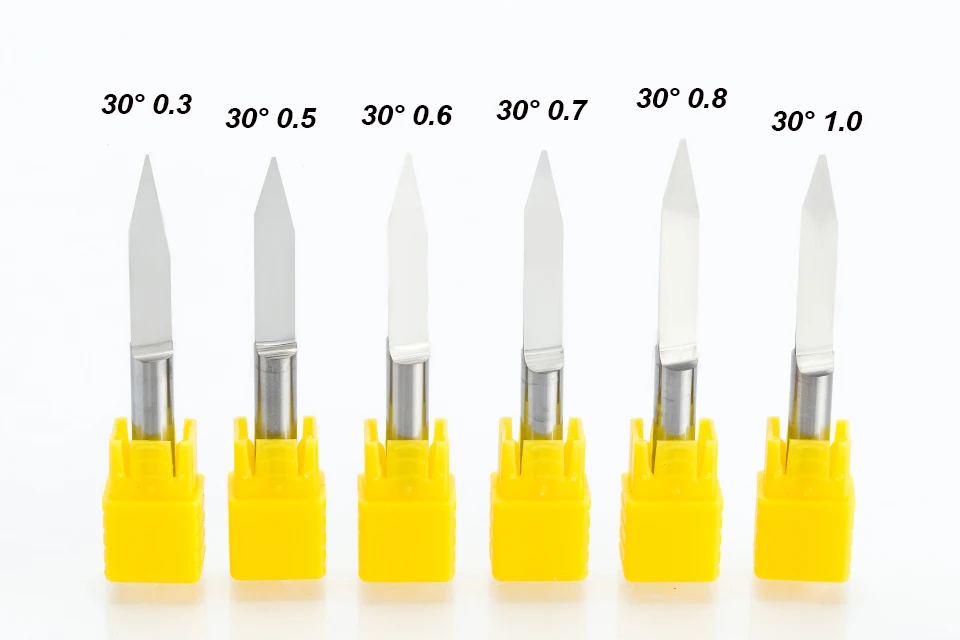 HUHAO 1 шт. 6 мм плоская Нижняя Гравировка Биты 49 мм удлиненные фрезерные станки с ЧПУ Инструменты V Карбид резьба резаки Степень 20 30