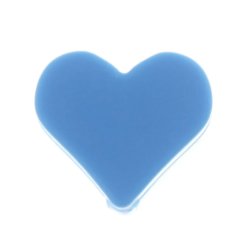 Свободные силиконовые бусины в форме сердца, 20 шт., Детские Прорезыватели, прорезыватели, ожерелье, браслет, Bpa, пустышка, цепочка для кормления, подарки для кормящих - Цвет: 10 Marine Blue