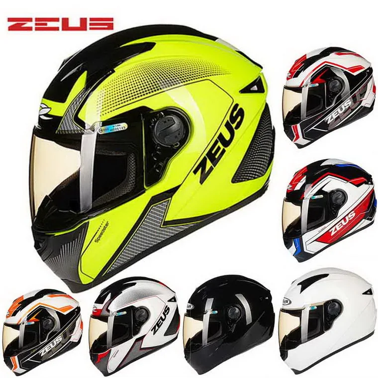 Новинка DOT сертификация ZEUS анфас мотоциклетный шлем ABS мотокроссы мотоциклетные шлемы ZS-811 четыре сезона Размер M L XL XXL