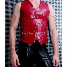 0,4 мм кнопки резиновый жилет латексные топы без штанов
