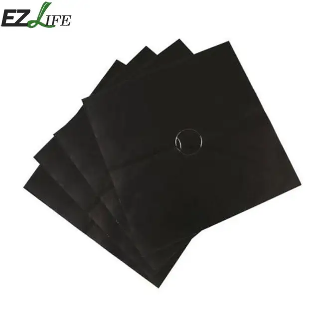 Special Price 4 Pcs Gas Stove Cooker Protectors Cover Clean Mat Kitchen Tools Non Stick Reusable Gas Range Protectors 3 Colors Cooktop Mat