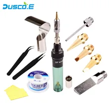12 in 1 High Quality MT-100 Electronics DIY Tool Gas Soldering Iron Gun Blow Torch Cordless Solder Iron Pen Butane Gas Gun Kit