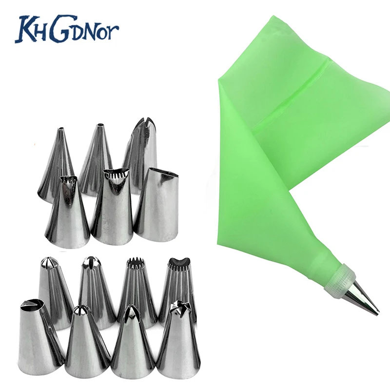 

KHGDNOR 14 sets of cake decoration mouth 16 sets Cream cake DIY Bakery tools easy to use baking hot product