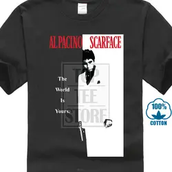 Scarface мужские классические узкие футболки средний черный рокабилия 100% подарок мужские футболки