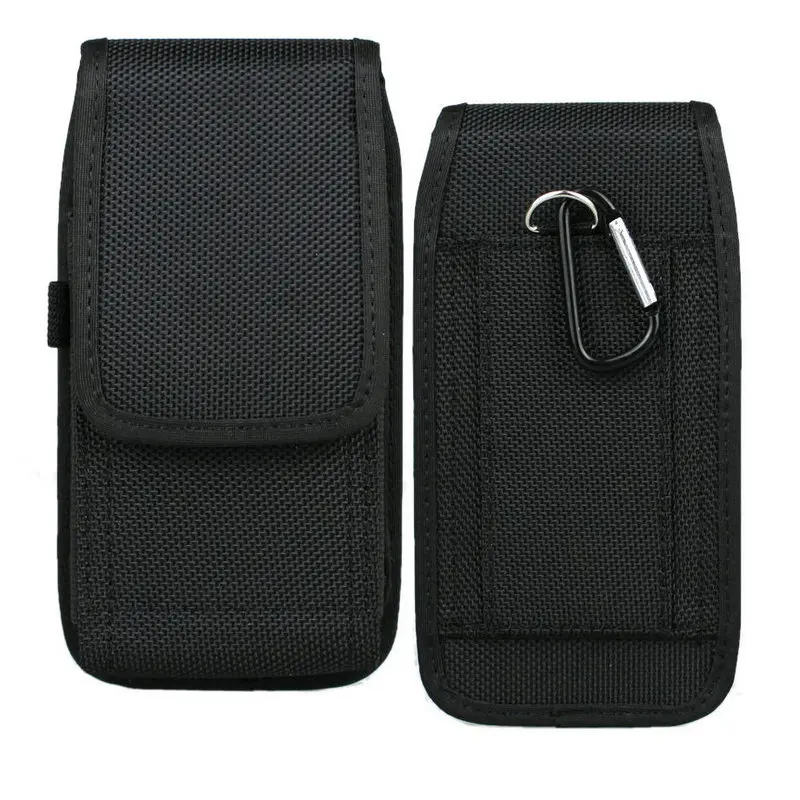 

Vertical Nylon Pouch Belt Loop Holster for Samsung Galaxy S7 S6 S5 (Fist Phone with a Slim Protective Case)