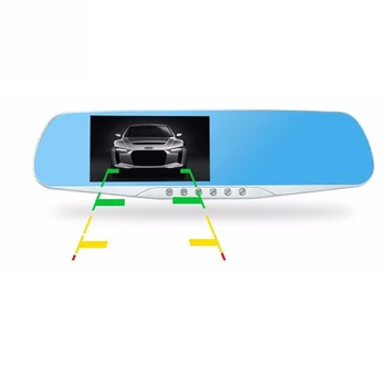 

Car Dvr Dual Lens Rear View Mirror 4.3 Inch Auto Dashcam Recorder Car Video Full HD Dash Cam Car Camera Registrator